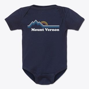 Mount Vernon Maryland Mountain View Baby Onesie