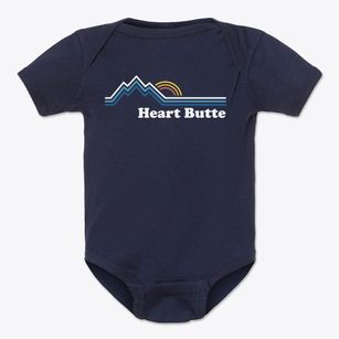 Heart Butte Montana Mountain View Baby Onesie