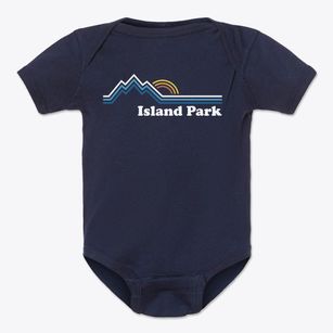 Island Park Idaho Mountain View Baby Onesie