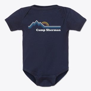 Camp Sherman Oregon Mountain View Baby Onesie