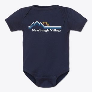 Newburgh Village Maine Mountain View Baby Onesie
