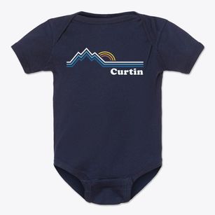 Curtin West Virginia Mountain View Baby Onesie