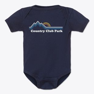Country Club Park Maryland Mountain View Baby Onesie