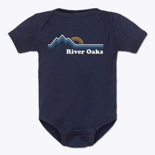 River Oaks Virginia Mountain View Baby Onesie