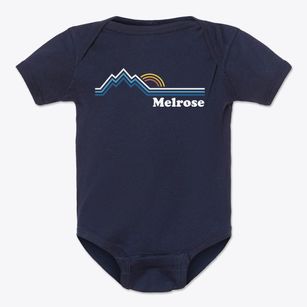 Melrose South Carolina Mountain View Baby Onesie