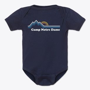 Camp Notre Dame New Hampshire Mountain View Baby Onesie
