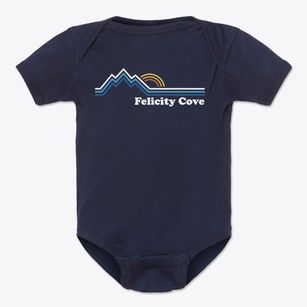 Felicity Cove Maryland Mountain View Baby Onesie