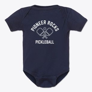Pioneer Rocks West Virginia Pickleball Baby Onesie