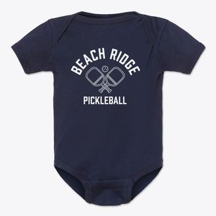 Beach Ridge New York Pickleball Baby Onesie