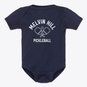 Melvin Hill New York Pickleball Baby Onesie