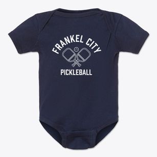Frankel City Texas Pickleball Baby Onesie