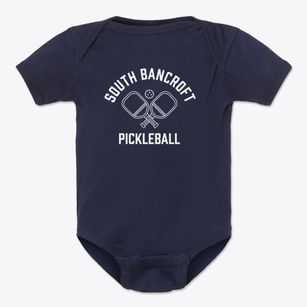 South Bancroft Maine Pickleball Baby Onesie
