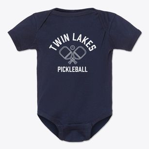 Twin Lakes Wisconsin Pickleball Baby Onesie