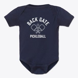 Back Gate Arkansas Pickleball Baby Onesie