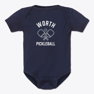 Worth Michigan Pickleball Baby Onesie