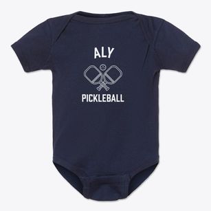 Aly Arkansas Pickleball Baby Onesie