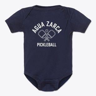 Agua Zarca New Mexico Pickleball Baby Onesie
