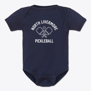 North Livermore Maine Pickleball Baby Onesie