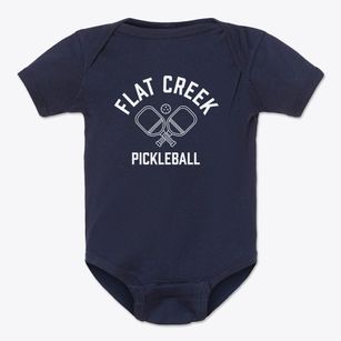 Flat Creek Tennessee Pickleball Baby Onesie