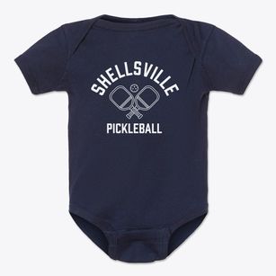 Shellsville Pennsylvania Pickleball Baby Onesie