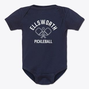 Ellsworth Connecticut Pickleball Baby Onesie