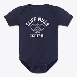Cliff Mills Virginia Pickleball Baby Onesie