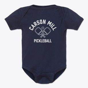 Carson Mill North Carolina Pickleball Baby Onesie