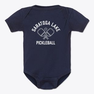 Saratoga Lake New York Pickleball Baby Onesie