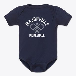 Majorville Missouri Pickleball Baby Onesie
