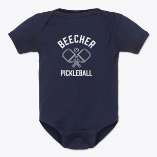 Beecher Illinois Pickleball Baby Onesie