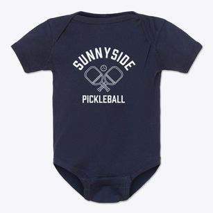 Sunnyside California Pickleball Baby Onesie