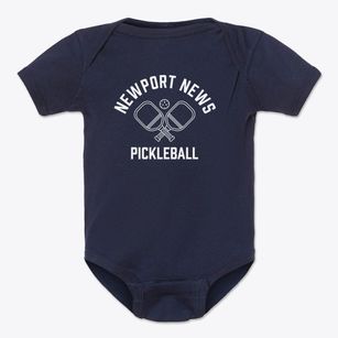 Newport News Virginia Pickleball Baby Onesie