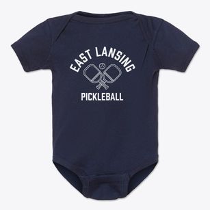 East Lansing Michigan Pickleball Baby Onesie