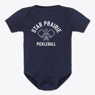 Star Prairie Wisconsin Pickleball Baby Onesie