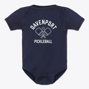 Davenport New York Pickleball Baby Onesie