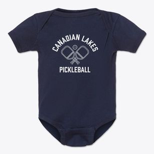 Canadian Lakes Michigan Pickleball Baby Onesie