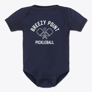 Breezy Point Minnesota Pickleball Baby Onesie