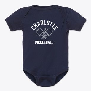 Charlotte North Carolina Pickleball Baby Onesie