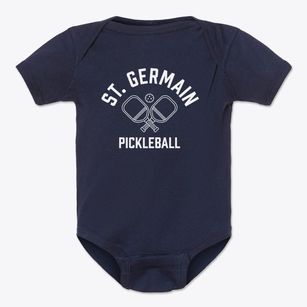 St. Germain Wisconsin Pickleball Baby Onesie