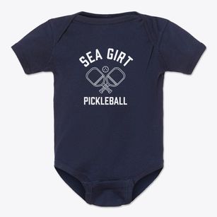 Sea Girt New Jersey Pickleball Baby Onesie