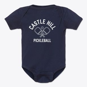 Castle Hill California Pickleball Baby Onesie