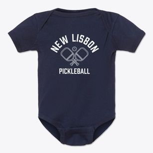 New Lisbon New York Pickleball Baby Onesie