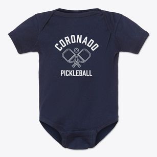 Coronado California Pickleball Baby Onesie