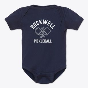 Rockwell Iowa Pickleball Baby Onesie