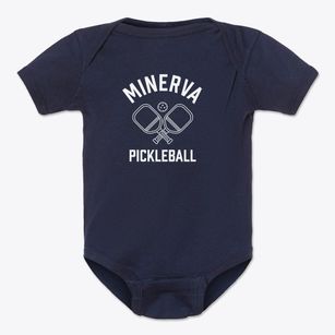 Minerva New York Pickleball Baby Onesie
