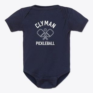 Clyman Wisconsin Pickleball Baby Onesie