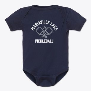 Mariaville Lake New York Pickleball Baby Onesie