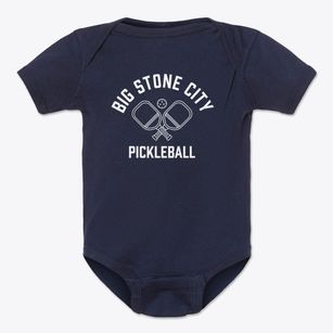 Big Stone City South Dakota Pickleball Baby Onesie