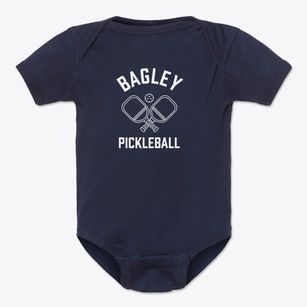 Bagley Wisconsin Pickleball Baby Onesie