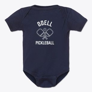 Odell Nebraska Pickleball Baby Onesie